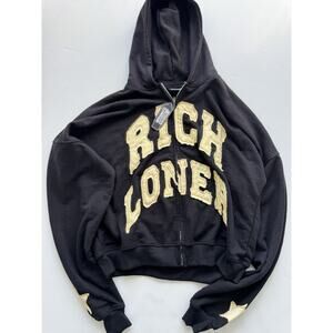 Rich Loner Hoddie 2XL Black oversized Heavyweight